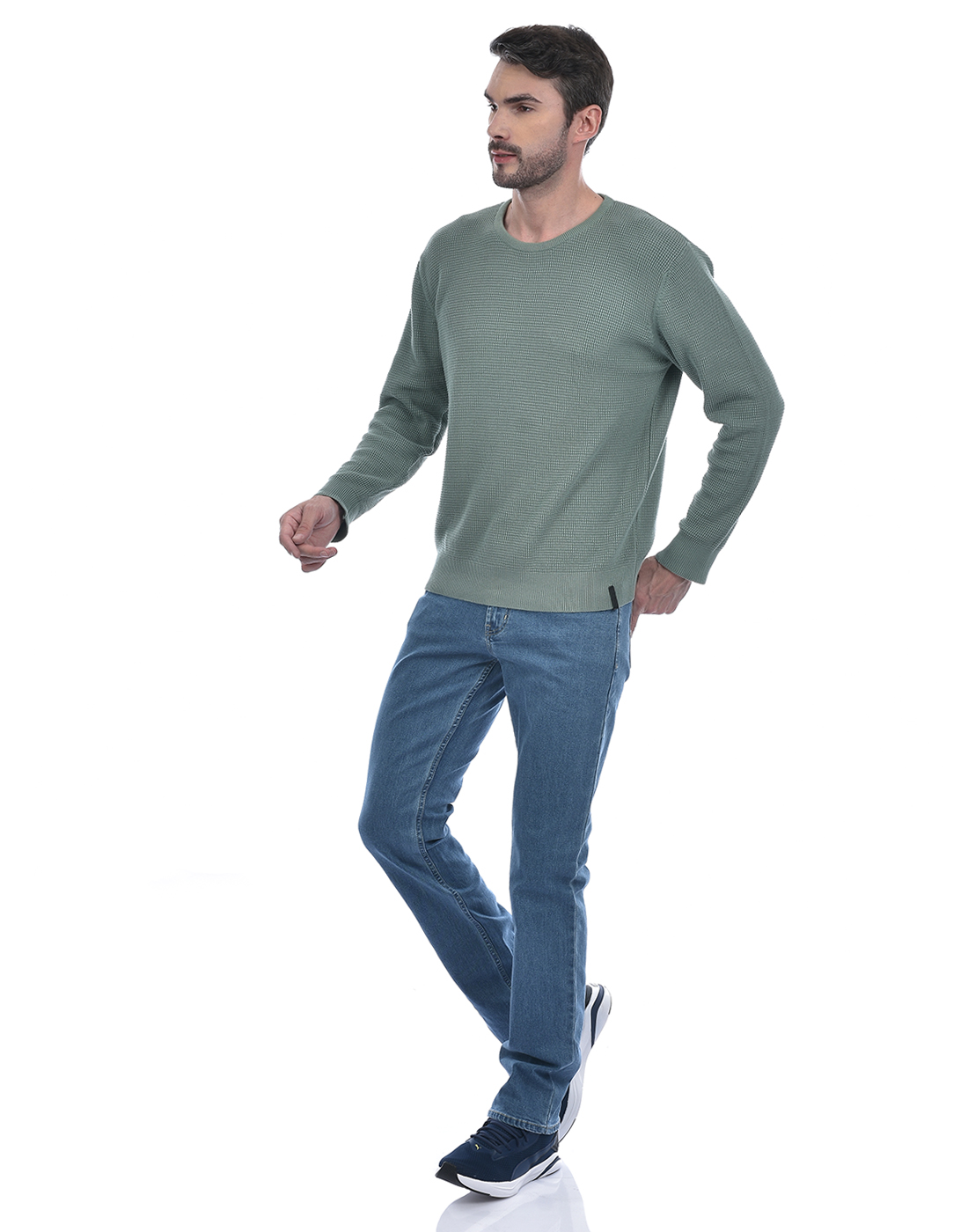 Numero Uno Men Faded Blue Jeans